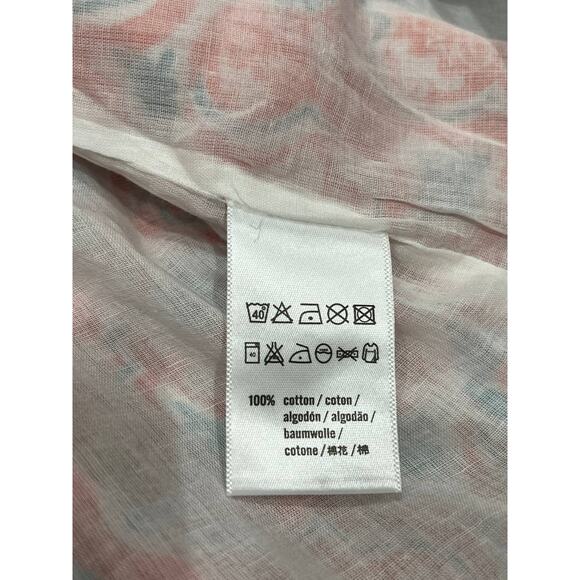 Anthropologie Ro's Garden Vibeka Mini v neck Dress Light Red Small A004476 - Picture 10 of 11